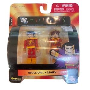 DC Direct Minimates Series 5 Shazam Mary Marvel Action Figure 2-Pack Art Asylum